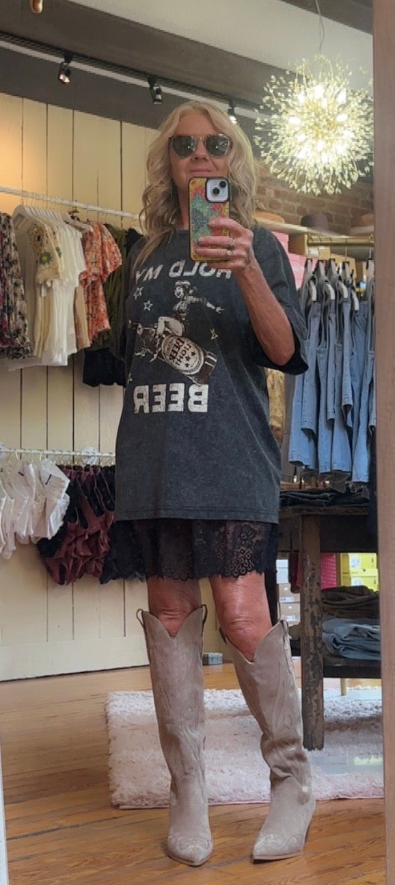 Zutter Black Slip Skirt
