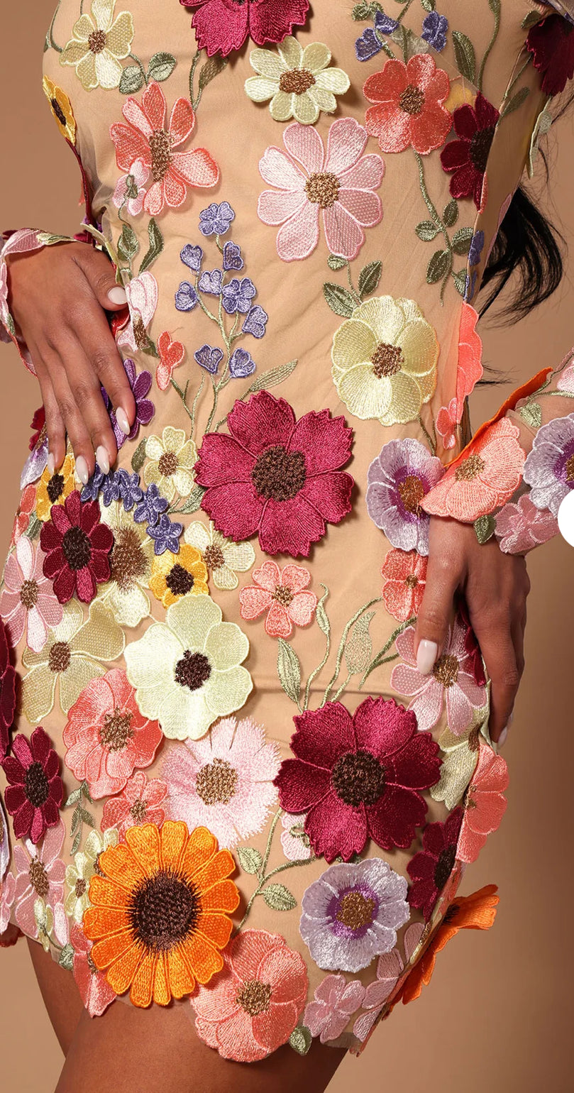 3-D Flower Dress