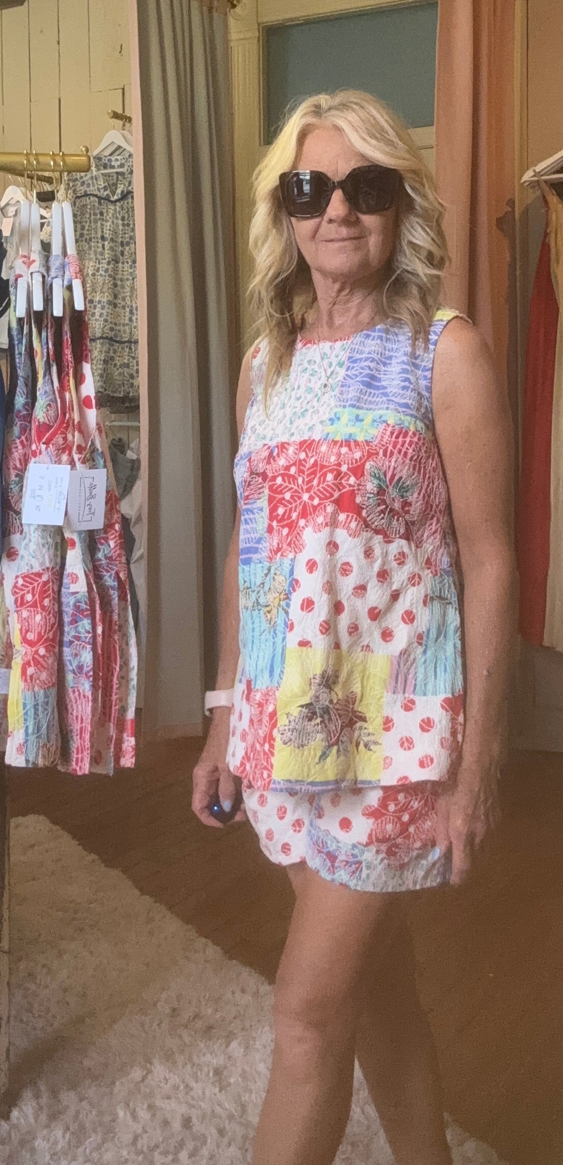 Side Slit Multi Print Top