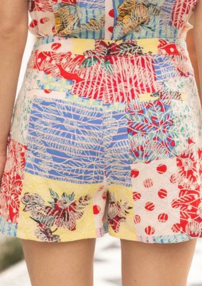 Multi Print Voy Shorts