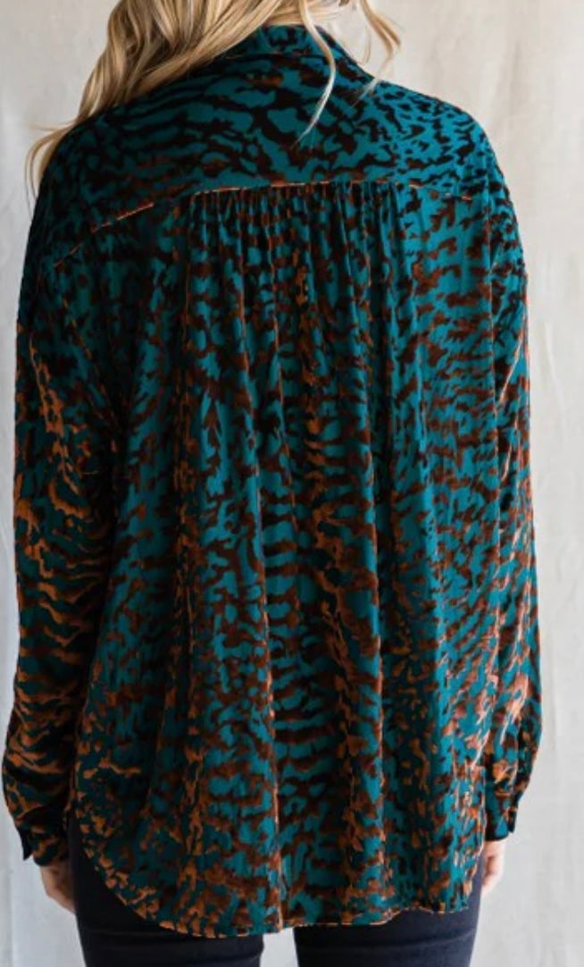 Jodifl Velvet Leopard Top