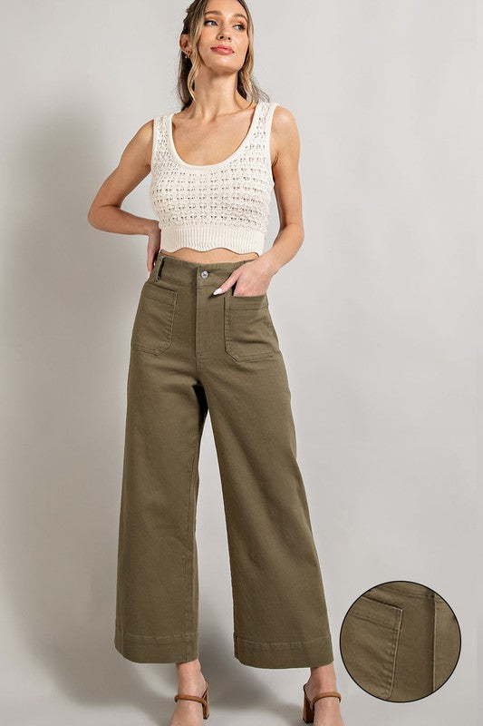 Soft Washed Wide Leg Pants