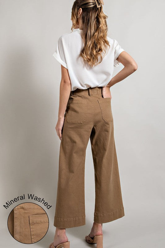 Soft Washed Wide Leg Pants