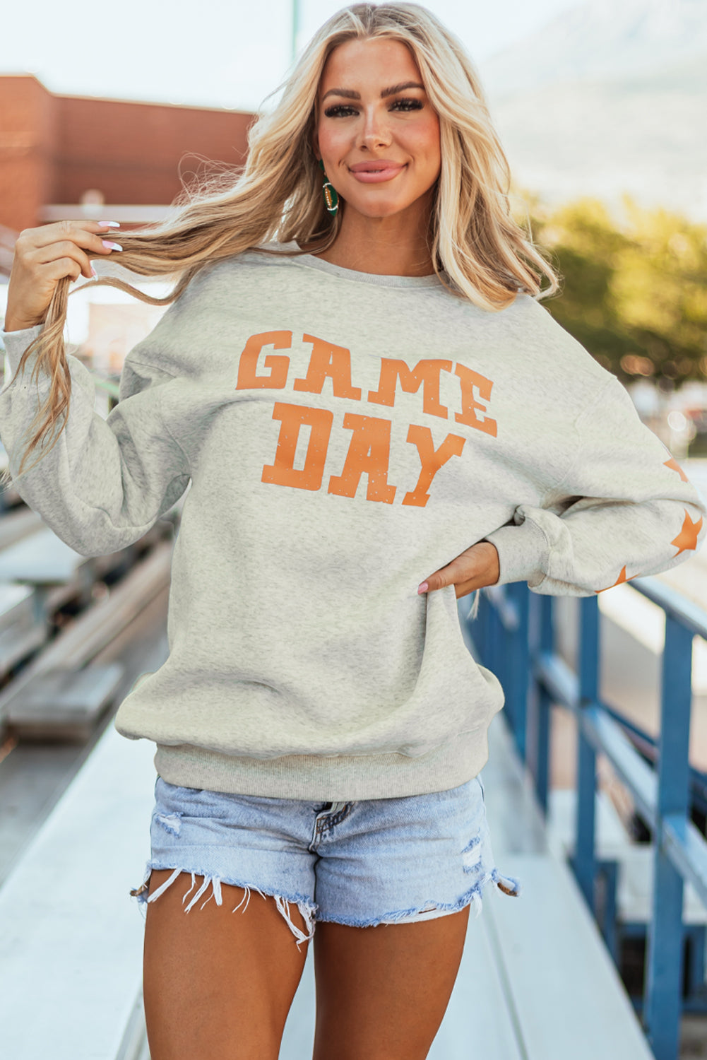 Grapefruit Orange Game Day Graphic Sweatshirt