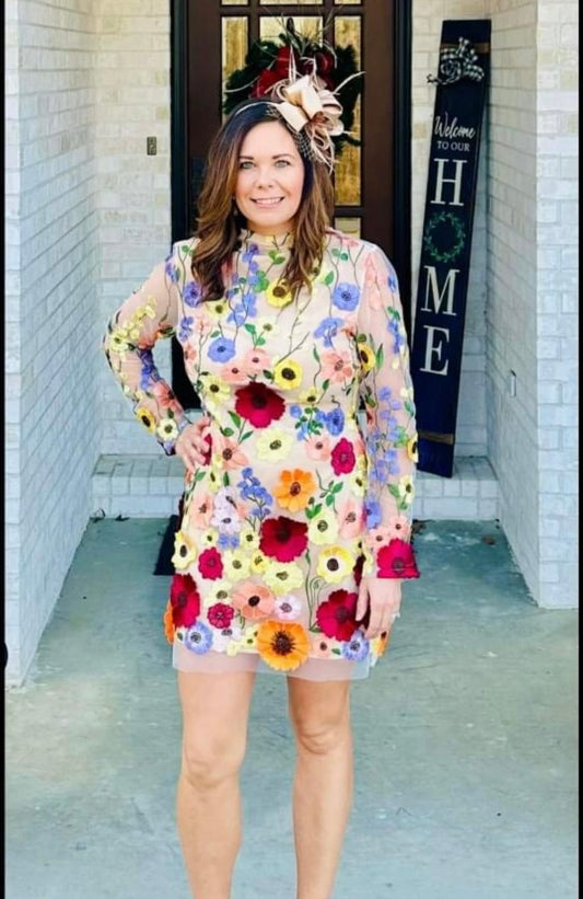 3-D Flower Dress