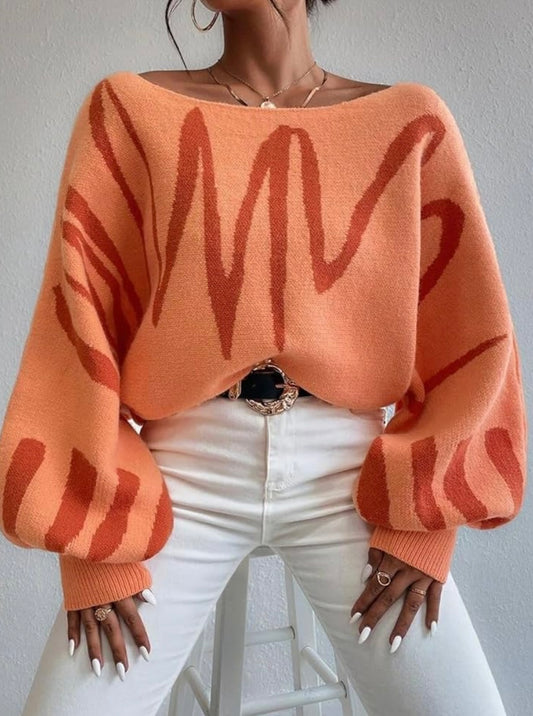 Miss Sparkling Orange Sweater