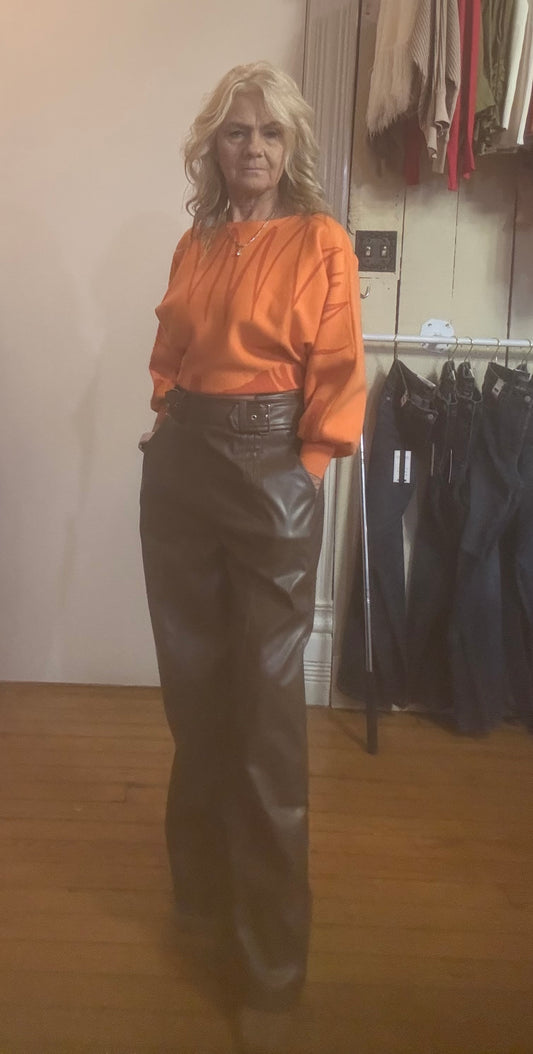Brown Leather Pants