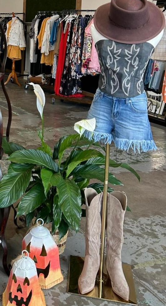Cowgirl  Western Corset Top