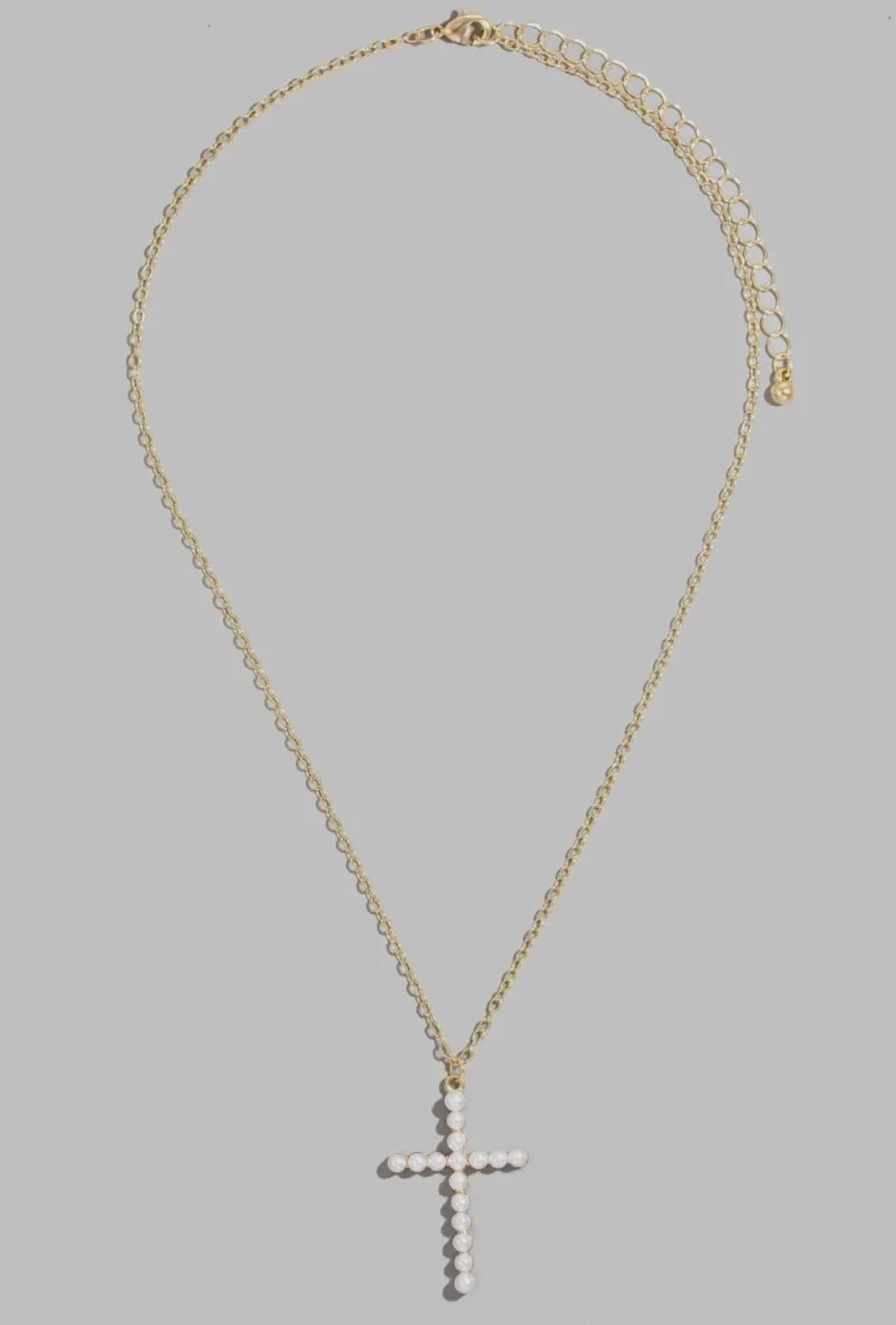 Pearl Cross Necklace