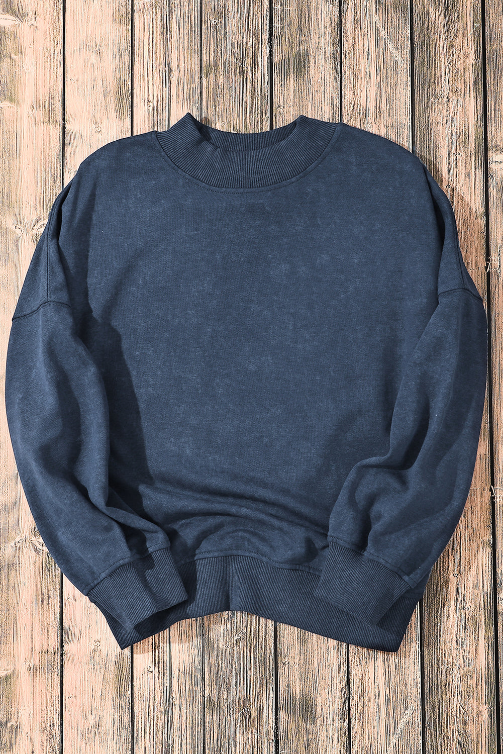 Brown Drop Shoulder Crew Neck Pullover Sweatshirt