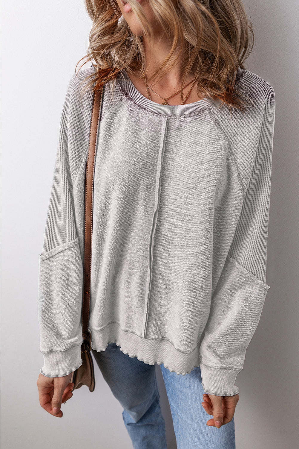 Round Neck Long Sleeve Sweatshirt