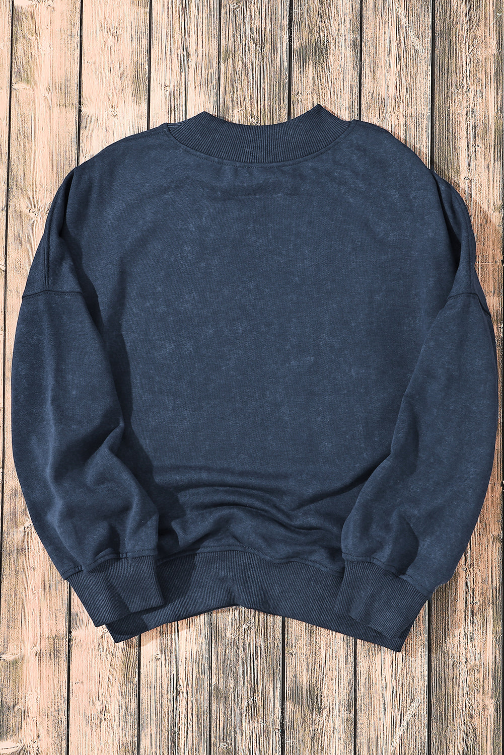 Brown Drop Shoulder Crew Neck Pullover Sweatshirt